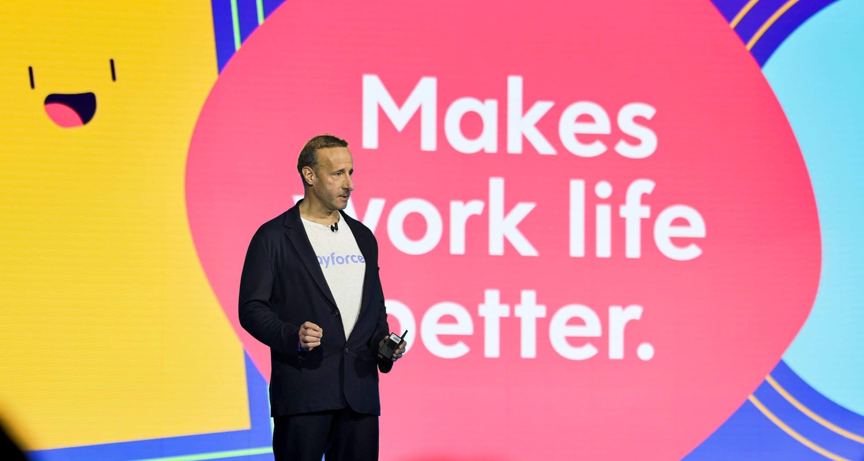 David Ossip on stage at Dayforce Discover 2025